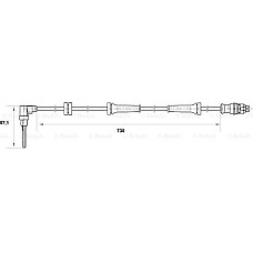 Senzor ABS FIAT PUNTO II (188_), Hatchback Van, 02.2000 - 12.2010 BOSCH 0 265 007 070