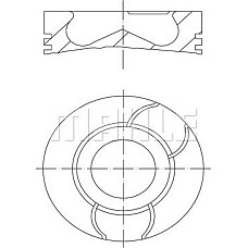 Piston 737 STD CITROEN C1 C2 C2 ENTERPRISE C3 I C3 II C3 PLURIEL DS3 NEMO NEMO-MINIVAN XSARA FORD FIESTA V FIESTA CITROEN C3 II (SC_), Hatchback, 11.2009 - MAHLE 040 03 00