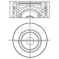 Piston 81 AUDI A3 A4 ALLROAD B8 A4 ALLROAD B9 A4 B8 A4 B9 A5 A6 C7 Q3 Q5 SEAT ALHAMBRA ATECA LEON LEON SC LEON ST SKODA OC SEAT ALHAMBRA (710, 711), Dubita, 06.2010 - MAHLE 028 PI 00141 000