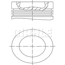 Piston 8101 STD se potriveste. MAN TGE VW CALIFORNIA T6 CAMPER CRAFTER GRAND CALIFORNIA CAMPER MULTIVAN T6 TRANSPORTER T6 TRANSP MAN TGE (UY_), Autobuz, 02.2017 - MAHLE 028 PI 00155 000