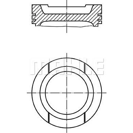 Piston 8151 050 AUDI A3 A4 B5 A4 B6 A4 B7 SEAT ALTEA ALTEA XL EXEO EXEO ST LEON TOLEDO III SKODA OCTAVIA I OCTAVI SKODA OCTAVIA I (1U5), Combi, 07.1998 - 12.2010 MAHLE 033 20 01
