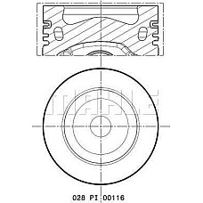 Piston 8126 025 AUDI A1 A3 A4 ALLROAD B8 A4 B8 A5 A6 C7 Q3 Q5 TT SEAT ALHAMBRA ALTEA ALTEA XL EXEO EXEO ST IBIZA VW CRAFTER 30-50 (2E_), Van, 04.2006 - 12.2016 MAHLE 028 PI 00116 001