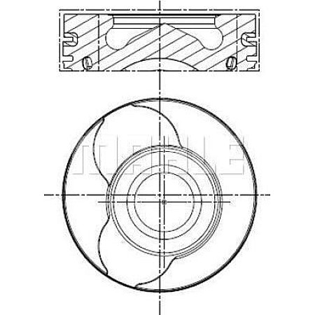 Piston 765 050 DACIA DUSTER LOGAN LOGAN EXPRESS LOGAN MCV SANDERO NISSAN ALMERA II CUBE KUBISTAR MICRA III MICRA NISSAN TIIDA (C11), Hatchback, 05.2004 - 12.2013 MAHLE 022 01 02