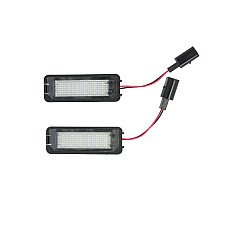 Elemente iluminare Licence plate lamp LED ligght colour: white set 12V with road approval VW GOLF IV LUPO I NEW BEETLE POLO 08.97-10.10 M-TECH CLP013