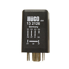 Releu,instalatia de comanda bujii incandescente Controler / releu al dopurilor incandescente VW MULTIVAN V TOUAREG TRANSPORTER V 2.5D/5.0D 10.02-05.10 HUCO HUCO132126