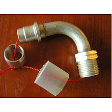 Sortiment, reparatii coducte clima Unghi conector 12 mm sarma din aluminiu cu maneca sfarsitul anului. de sex masculin filetat O-ring in interiorul. 2 buc per pachet DORMAN DOR800-990