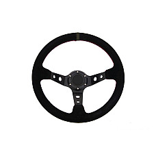 Echipament interior Kierownica ProRacing 5125 Zamszowa Black  Trojramienna kierownica sportowa sr 35cm odsadzenie 8cm SPEEDMAX PP-KR-022