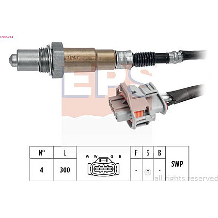 Sonda Lambda OPEL ASTRA G (F70), Estate Van, 09.1998 - 04.2005 EPS 1.998.214