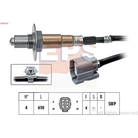 Sonda Lambda SUBARU IMPREZA (GR, GH, G3), Hatchback, 03.2007 - 05.2014 EPS 1.998.223