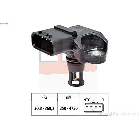 Senzor presiune aer OPEL ZAFIRA B (A05), Box/MPV, 07.2005 - 04.2015 EPS 1.993.158