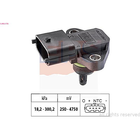 Senzor presiune aer KIA CERATO KOUP (YD), Compartiment, 12.2013 - EPS 1.993.178