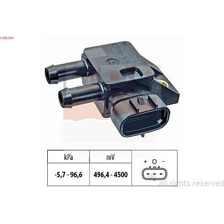 Senzor, presiune gaze evacuare TOYOTA AURIS I (_E15_), Hatchback, 10.2006 - 09.2012 EPS 1.993.333