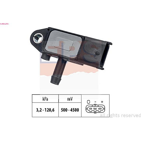 Senzor, presiune gaze evacuare OPEL INSIGNIA A (G09), Hatchback, 07.2008 - 03.2017 EPS 1.993.273