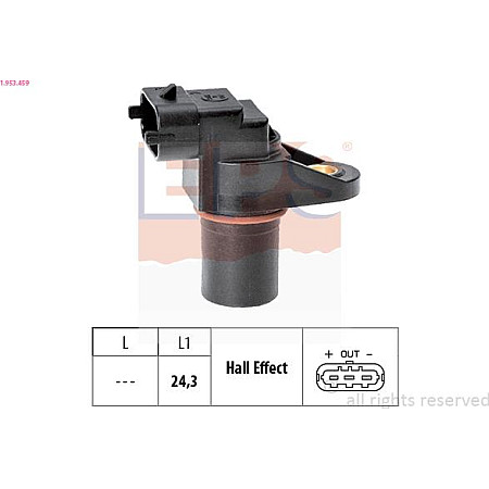 Senzor,pozitie ax cu came MERCEDES-BENZ SPRINTER 4,6-t (906), Van, 06.2006 - EPS 1.953.459