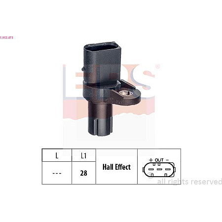 Senzor impulsuri, arbore cotit BMW 3 - V (E92), Compartiment, 01.2005 - 12.2013 EPS 1.953.473