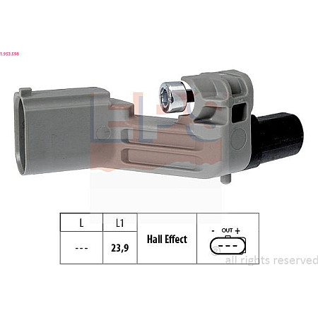 Senzor impulsuri, arbore cotit SKODA FABIA II (545), Combi, 10.2007 - 12.2014 EPS 1.953.598
