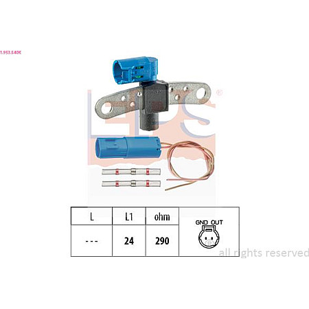 Senzor impulsuri, arbore cotit RENAULT CLIO I (S57_), Hatchback Van, 01.1991 - 09.1998 EPS 1.953.540K