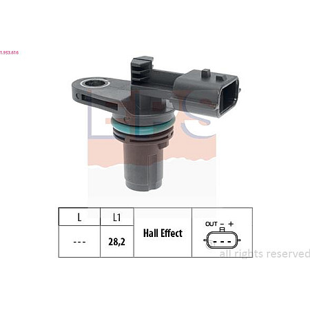 Senzor impulsuri, arbore cotit RENAULT TWINGO II (CN0_), Hatchback, 03.2007 - EPS 1.953.616