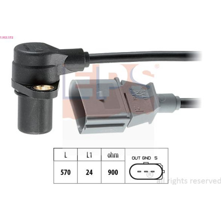 Senzor impulsuri, arbore cotit AUDI A4 II (8E2, B6), Sedan, 11.2000 - 12.2005 EPS 1.953.172