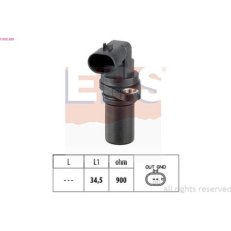 Senzor impulsuri, arbore cotit ALFA ROMEO GT (937_), Compartiment, 11.2003 - 09.2010 EPS 1.953.389
