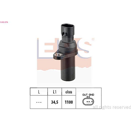 Senzor impulsuri, arbore cotit FIAT PANDA II (169_), Hatchback, 09.2003 - EPS 1.953.378