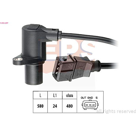 Senzor impulsuri, arbore cotit AUDI A6 II (4B2, C5), Sedan, 01.1997 - 08.2005 EPS 1.953.297