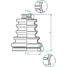 Burduf cauciuc, articulatie planetara FIAT 128 (128_), Compartiment, 03.1972 - 02.1981 Lobro 190974