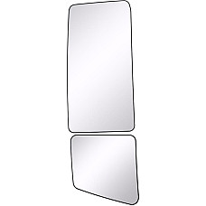 Sticla oglinda. oglinda retrovizoare exterioara Side mirror glass L 204 x196mm with heating MAN TGL II TGM II TGS II TGX I MEKRA 191024311099