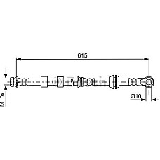 Furtun frana MITSUBISHI LANCER VIII (CY_A, CZ_A), Sedan, 03.2007 - BOSCH 1 987 481 842