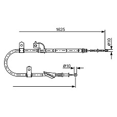 Cablu. frana de parcare Cablu frana de mana Spate Stanga 1625mm-1342mm se potriveste. SUBARU FORESTER IMPREZA 1.6-2.0 08.97-06.0 SUBARU IMPREZA (GD), Sedan, 09.1999 - 06.2009 BOSCH 1 987 482 081