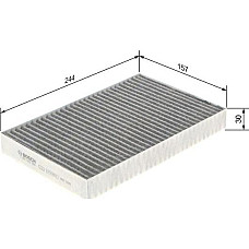 Filtru polen TESLA MODEL S (5YJS), Hatchback, 09.2012 - BOSCH 1 987 435 569