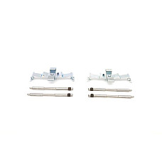 Set accesorii. placute frana Brake pad fitting kit rear front fits. BMW 1 F20 1 F21 2 F22 F87 2 F23 3 F30 F80 3 F31 3 GRAN TURIS BMW 2 (F22, F87), Compartiment, 10.2012 - BOSCH 1 987 474 790