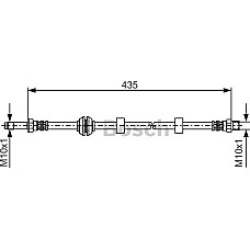 Furtun frana SEAT CORDOBA (6K2), Sedan, 06.1999 - 10.2002 BOSCH 1 987 476 415