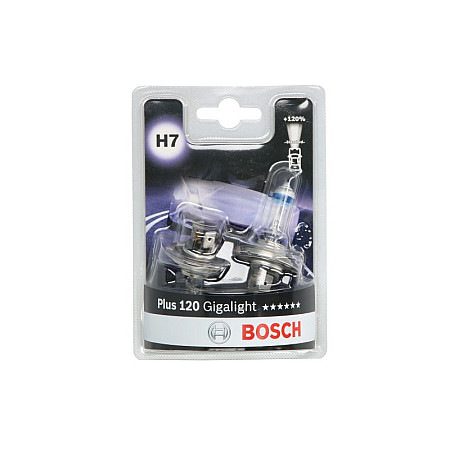 Bec. far faza lunga Light bulb Set 2pcs H7 12V 55W PX26D up to 120 greater brightness Gigalight Plus 120 SMART ROADSTER (452), Sabrioleta, 04.2003 - 11.2005 BOSCH 1 987 301 426