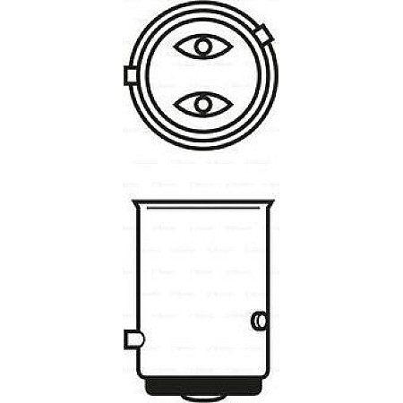 Bec, lampa frana VW TRANSPORTER V (7HB, 7HJ, 7EB, 7EJ, 7EF, 7EG, 7HF, 7EC), Autobuz, 04.2003 - 08.2015 BOSCH 1 987 302 215