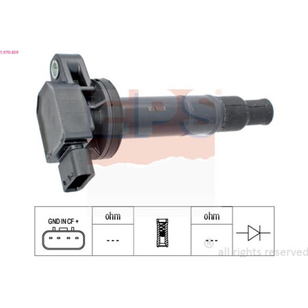 Bobina de inductie TOYOTA YARIS VERSO (_P2_), Dubita, 08.1999 - 09.2005 EPS 1.970.459