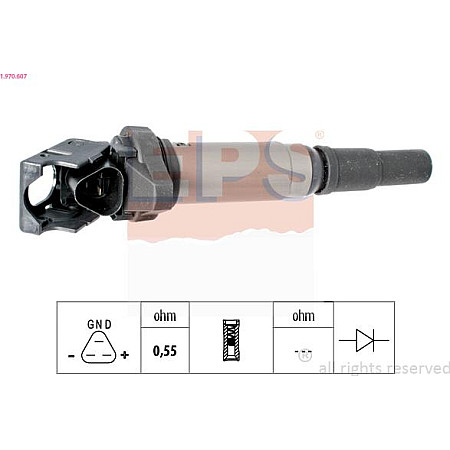 Bobina de inductie BMW 1 (3 door) I (E81), Hatchback, 09.2006 - 09.2012 EPS 1.970.607
