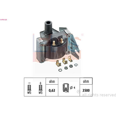 Bobina de inductie VW CADDY I (14), Ridica, 09.1979 - 07.1992 EPS 1.970.125