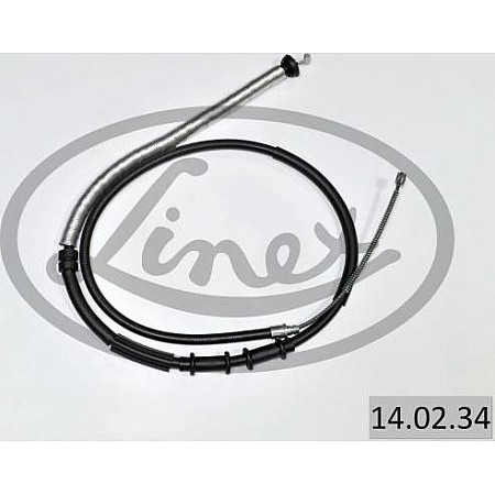 Cablu. frana de lucru Cablu frana de mana Spate Stanga 1641mm-1375mm tip frana. tambur FIAT GRANDE PUNTO PUNTO PU FIAT GRANDE PUNTO (199_), Hatchback, 06.2005 - Linex 14.02.34
