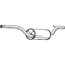 Toba esapamet intermediara Sistem de evacuare a amortizorului VOLVO C30 S40 II V50 FORD C-MAX FOCUS C-MAX FOCUS I FORD C-MAX (DM2), Dubita, 02.2007 - 09.2010 Bosal 278-711