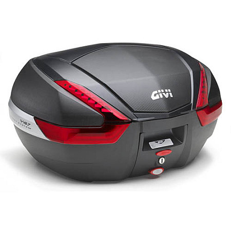 Trunchiuri si rafturi Kufer centralny V47 MONOKEY GIVI colour neagra red GIV47NN