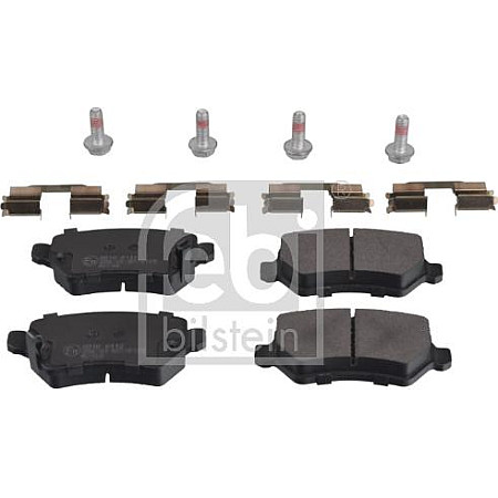 Set placute frana.frana disc Set placute frana Spate KIA CEED PRO CEED VENGA LADA KALINA OPEL ASTRA G ASTRA G CLA OPEL CORSA CLASSIC (CORSA-B / 73/78/79), Sedan, 08.1994 - 12.2005 Febi Bilstein 16512