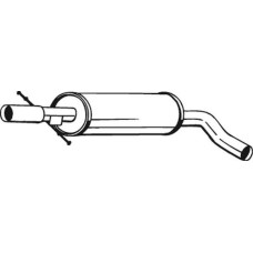 Toba esapamet intermediara Sistem de evacuare a amortizorului AUDI A3 SEAT LEON TOLEDO II SKODA OCTAVIA I VW BORA VW GOLF IV Variant (1J5), Turism, 05.1999 - 06.2006 Bosal 105-111