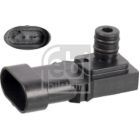 Senzor.presiune supraalimentare Senzor de presiune la galeria de admisie 3 pin DACIA DOKKER DOKKER EXPRESS-MINIVA RENAULT MEGANE II (LM0/1_), Sedan, 08.2003 - Febi Bilstein 106967
