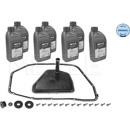 Set piese. schimb de ulei cutie de viteze automata Automatic gearbox hydraulic filter with gasket With oil 0B6 6 HP 28AF A AUDI A5 (8T3), Compartiment, 06.2007 - 01.2017 Meyle 100 135 0005