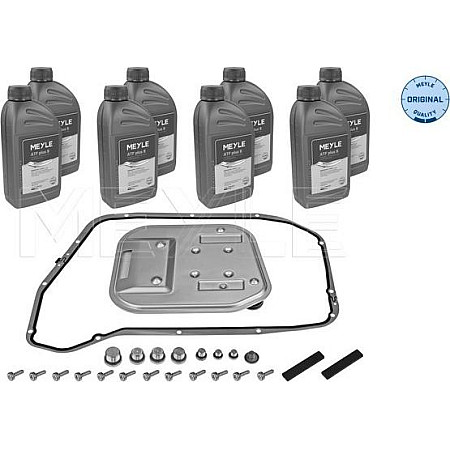 Set piese. schimb de ulei cutie de viteze automata Automatic gearbox hydraulic filter with gasket With oil 0BK 8 HP 55 8 HP 55A AUDI A6 Allroad (4GH, 4GJ, C7), Turism, 01.2012 - 09.2018 Meyle 100 135 0013