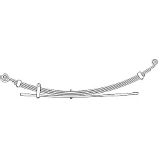 Pachet arc cu foi MITSUBISHI L200 / TRITON (KA_T, KB_T), Cadru de sprijin, 03.2006 - 12.2015 CS Germany 10.360.370.00