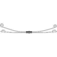Pachet arc cu foi FORD TRANSIT V363 (FED, FFD), Cadru de sprijin, 08.2013 - CS Germany 10.211.030.00