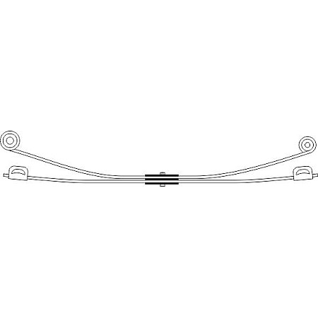 Pachet arc cu foi FORD TRANSIT V363 (FED, FFD), Cadru de sprijin, 08.2013 - CS Germany 10.211.030.00