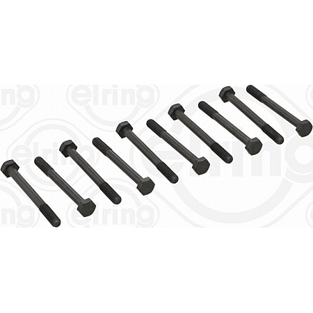 Set surub chiulasa Set bolt chiulasa DACIA NOVA RENAULT CLIO I FUEGO RAPID RODEO TWINGO I 4 5 8 9 10 11 12 18 19 I II 21 TRAF RENAULT 6 (118_), Hatchback, 10.1969 - 04.1987 Elring 111.630